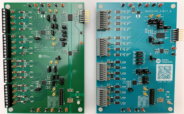 Figure 8. MAX22190EVKIT and MAX22192EVKIT.