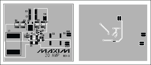 Figure 2. PCB top and bottom layout. Click here to download Gerber files.