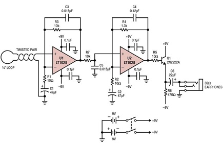 Magnetic Pick-Up Loop Amplifier