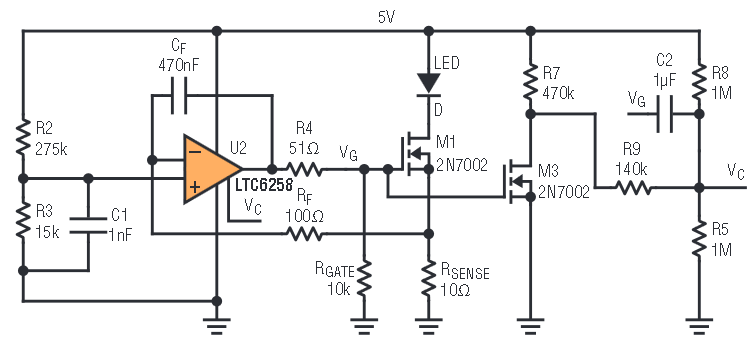 図9. 自励発振によるLEDドライバ