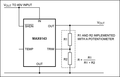図4. MAX6143の標準動作回路図