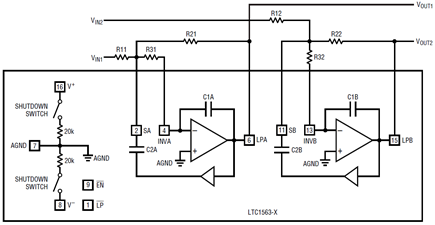 LTC1563 block diagram