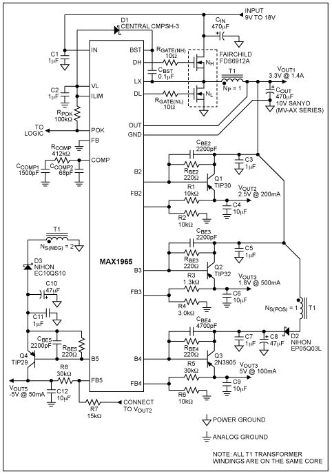 Figure 3. MAX1965 schematic.