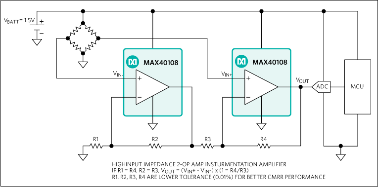 MAX40108：標準アプリケーション回路