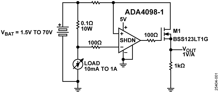 ADA4098-1 Functional Block Diagram