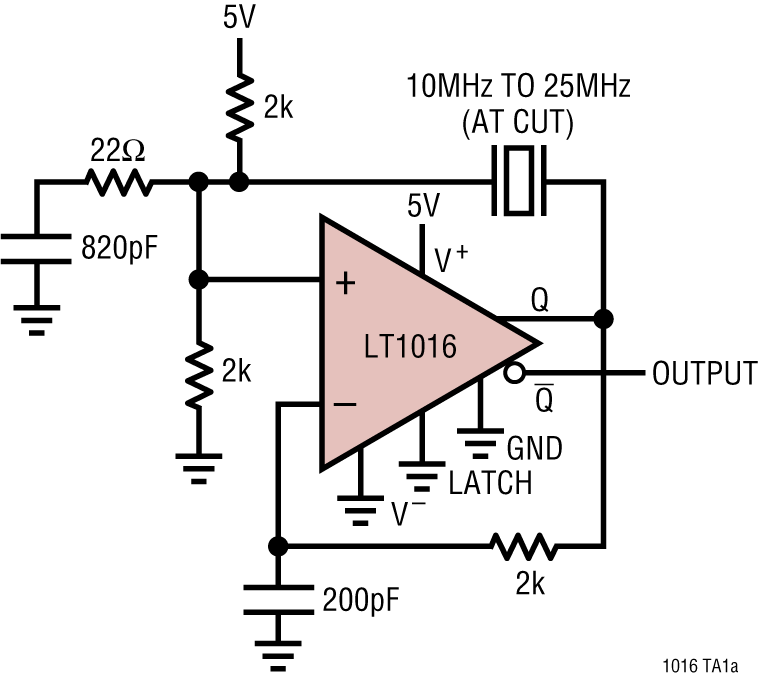 LT1016 Application Circuit