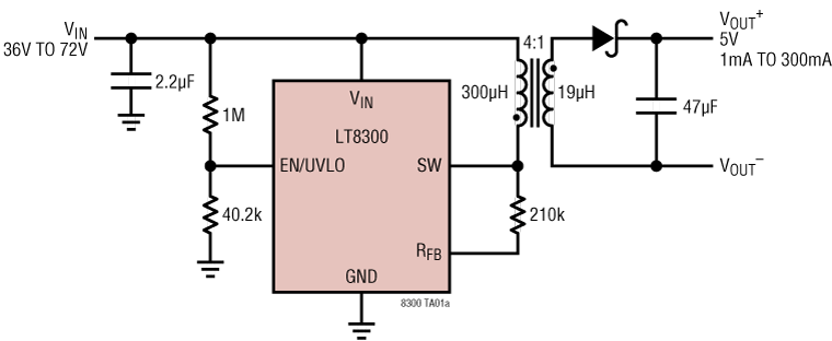 LT8300 Application Circuit
