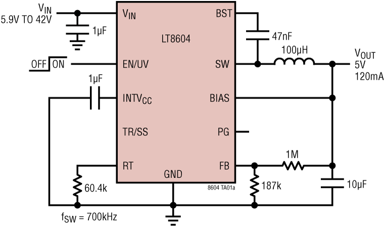 LT8604 Application Circuit