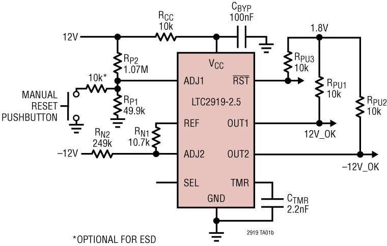 LTC2919 Application Circuit