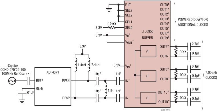 LTC6955 Application Circuit