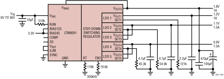 LTM8001 Application Circuit