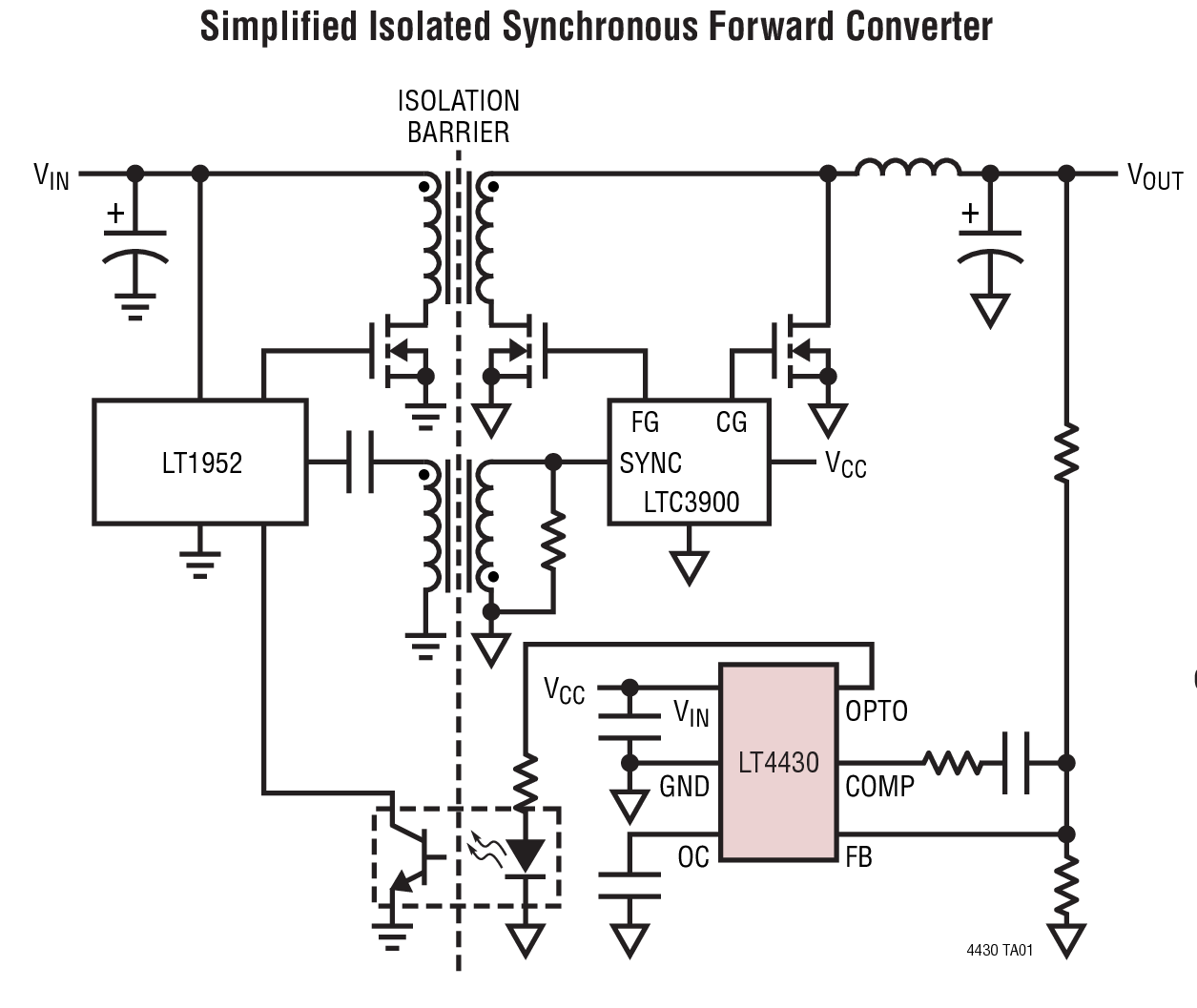 Simplified Isolated Synchronous Forward Converter
