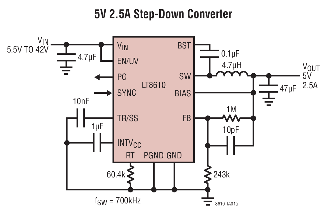 5V 2.5A Step-Down Converter