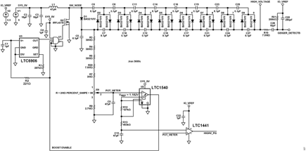 Figure 7. High Voltage Power Supply LTspice Simulation