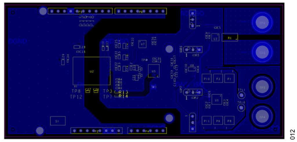 図 11. 下層の PCB 絶縁