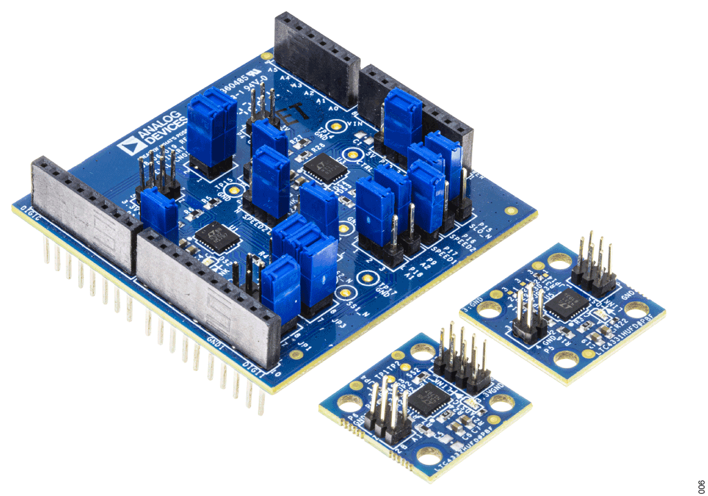 図 6. ローカルの Eval-CN0564-ARDZ ノードおよび LTC4331(I2C エクステンダ)と LTC4332(SPI エクステンダ)の両方のリモート・ノード