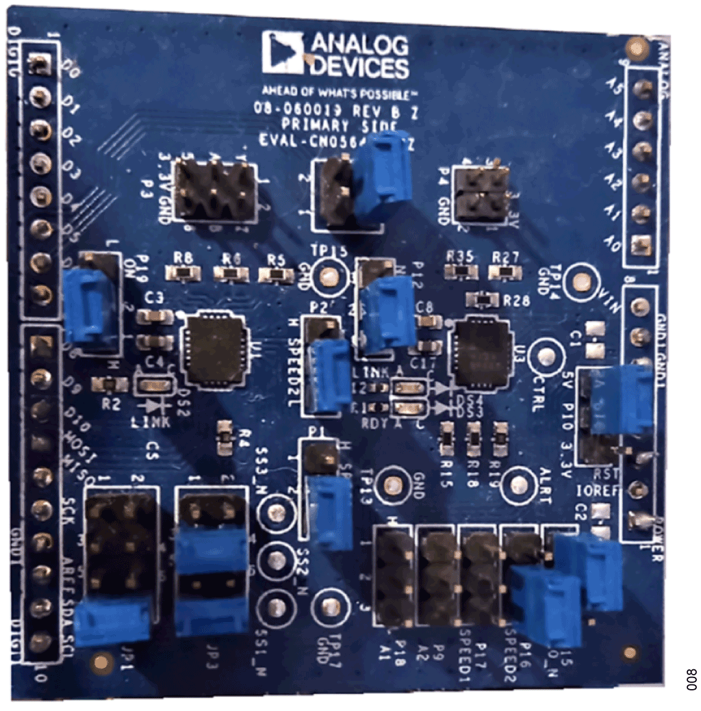 図 8. ローカルおよびリモートの LTC4332 のジャンパ設定