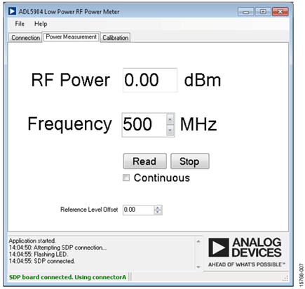Software GUI Front Panel