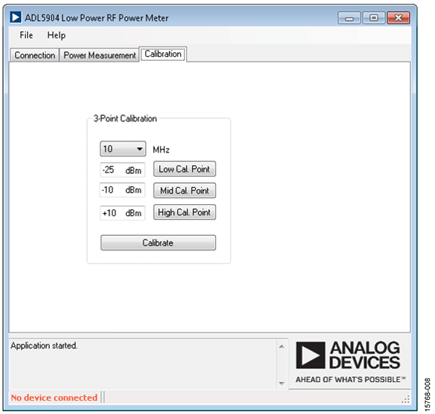 Calibration Routine Tab