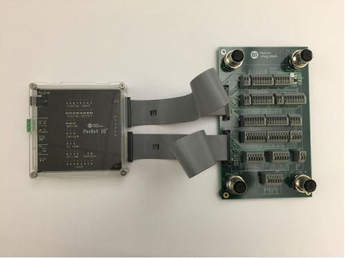 Figure 10. Pocket IO Connected to MAXREFDES150ATACH#.