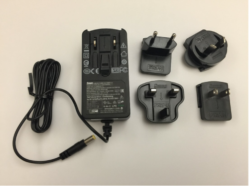 Pocket IO power supply and adapters.