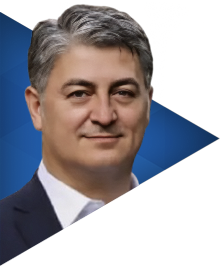 Head shot of M. Gürcan Karakaş who is CEO of Togg