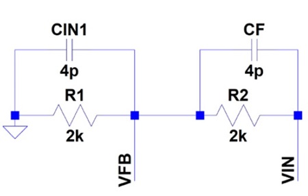 図 5. 図 4 の帰還回路部分を取り出した