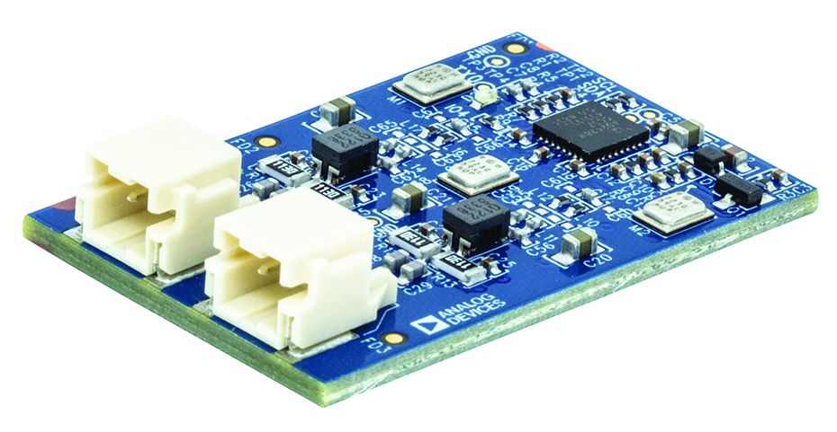 図8. 「EVAL-AD2428WC1BZ」。バスから給電するA2Bのスレーブ・ノードとして機能します。I2S/TDMには対応しませんが、4個のPDMマイクロフォンを備えています。