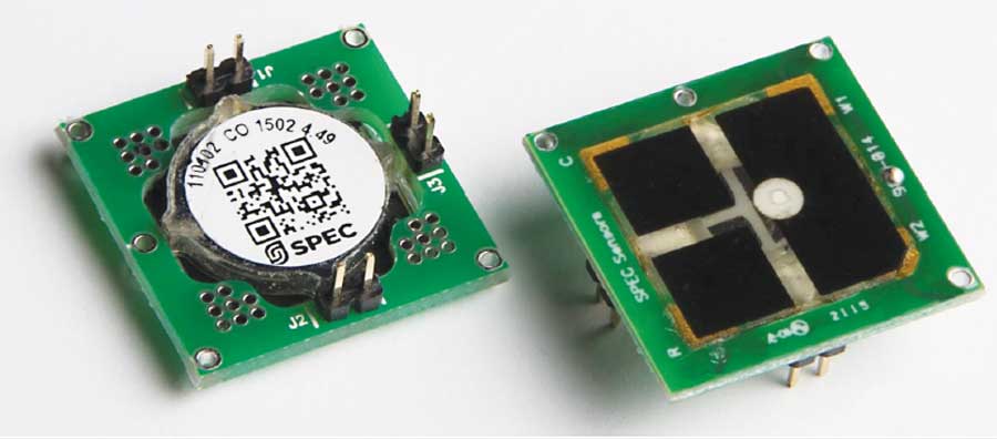 図2. 電気化学式センサー(3SP_Ethanol_1000 Package 110-202)の外観